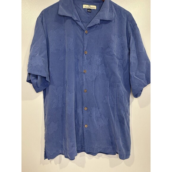 Tommy Bahama Other - Tommy Bahama Men’s Size Large‎ Shirt Blue Floral Short Sleeve Camp 100% Silk